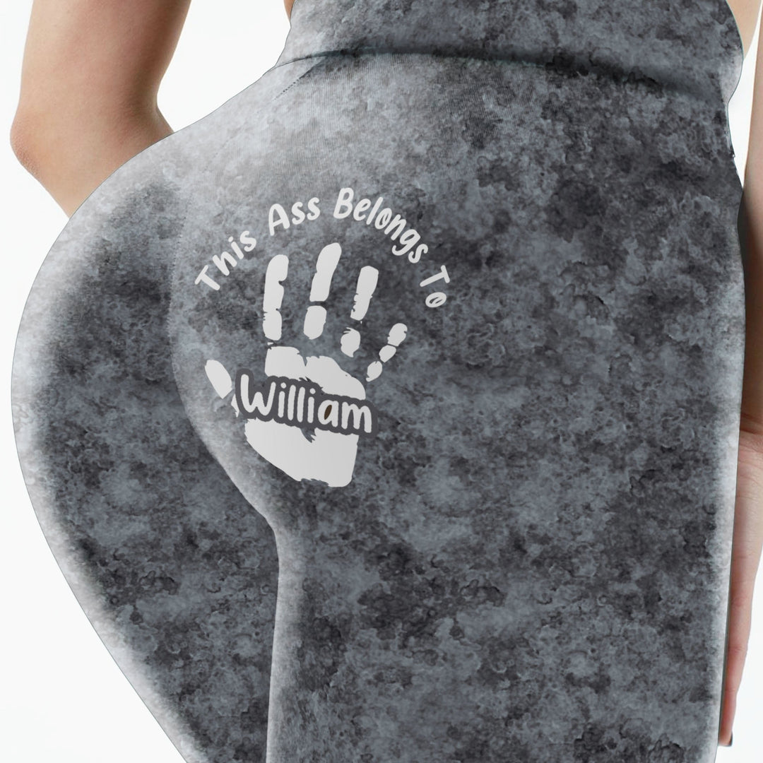 Roliga personliga damleggings med kärleksfullt tryck. Perfekt present till flickvän eller fru.