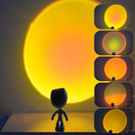 Solnedgång röd 5 färger