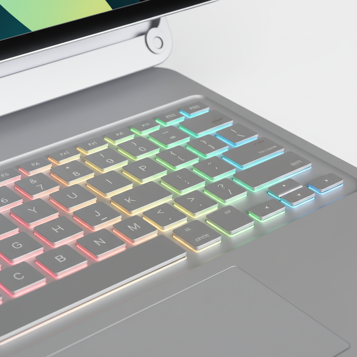 Dynamiskt iPad-tangentbordsfodral med 360° rotation & trådlöst Bluetooth. Ökad produktivitet för din iPad.