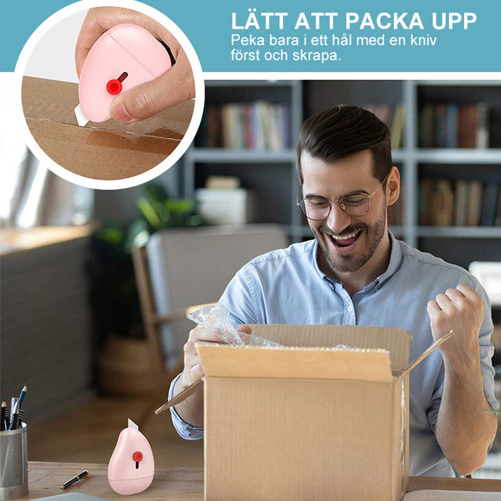 "Rulltyp sekretessförsegling, idealisk för identitetsskydd; kompaktdesign i rosa, blå, svart, vit för enkel täckning."