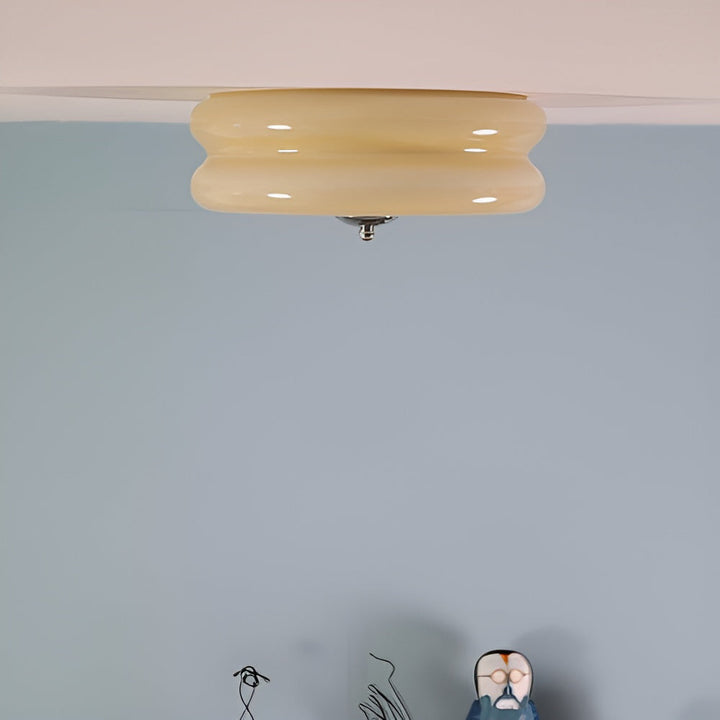 Energieffektiv rund LED-taklampa BauhausGleam. En designlampa för modern heminredning.