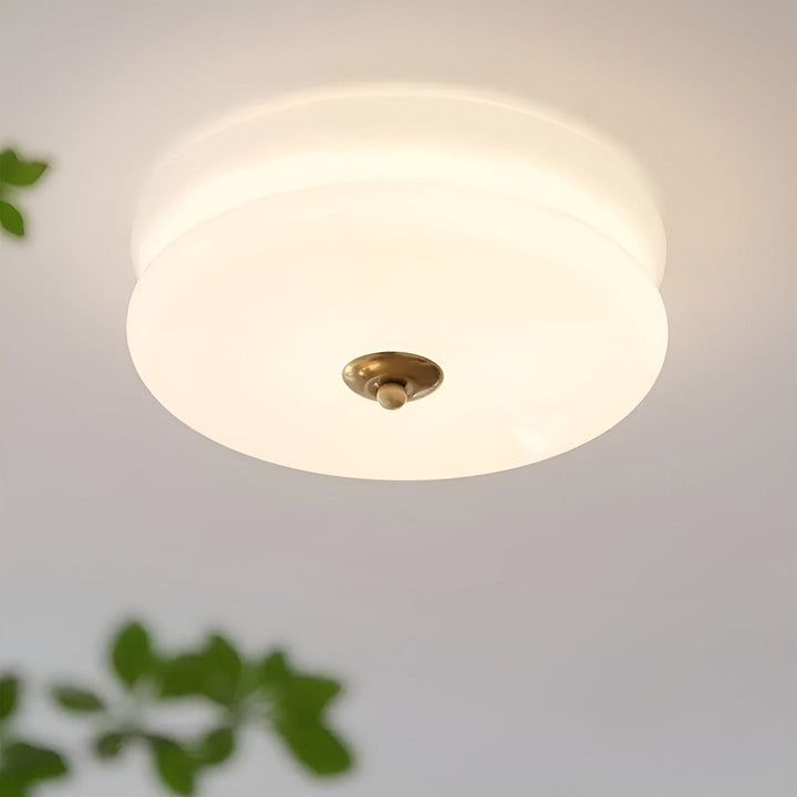 Inomhusbelysning: Rund BauhausGleam LED taklampa. Ytmonterad designlampa för alla rum.