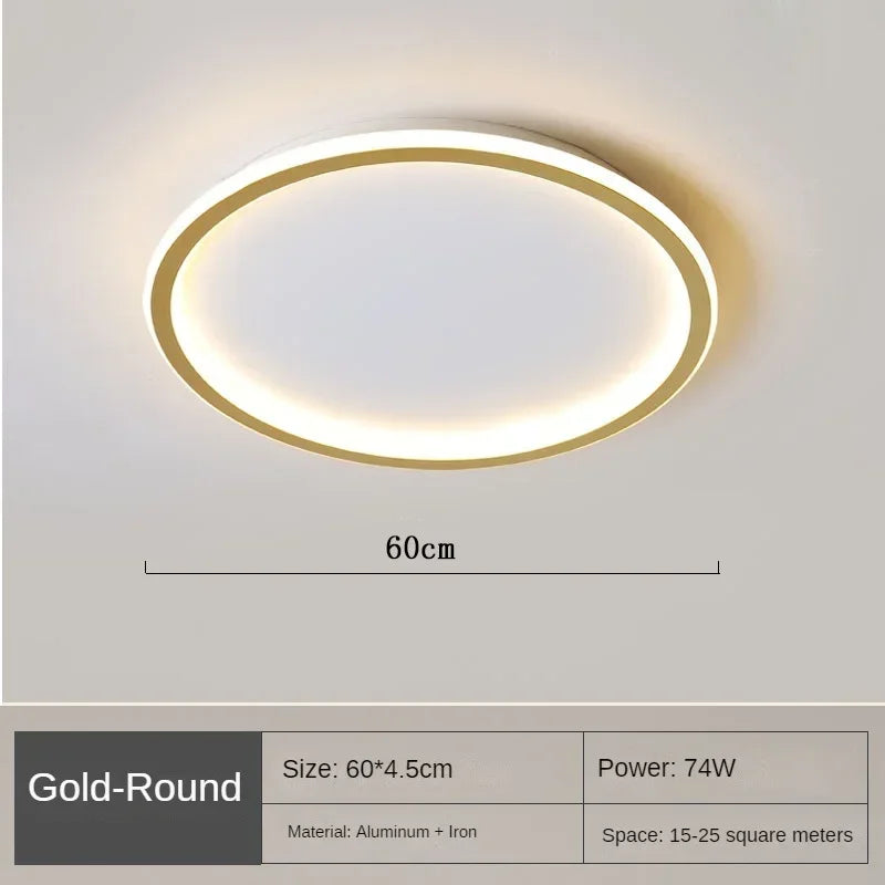 Skandinavisk belysning: rund LED taklampa, energieffektiv och snygg.