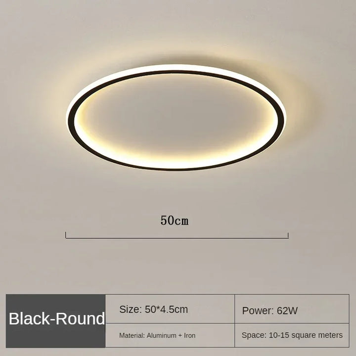 Flexibel rund LED taklampa, dimbar för anpassningsbar atmosfär.