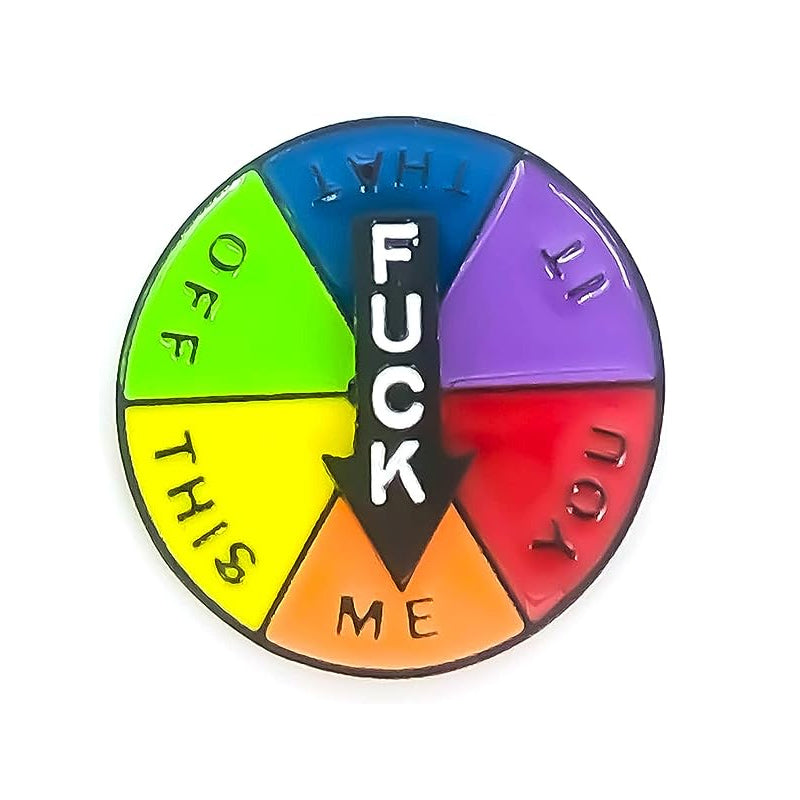 "Rund mjuk emaljstiftsmärke med veckodagar, färgglatt uttryck, zinklegering och rolig design. Perfekt accessoar."