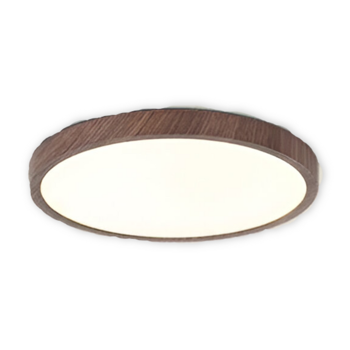 Energieffektiv rund LED taklampa med justerbar ljusfärg, perfekt för moderna hem. Vardagsrumsbelysning.