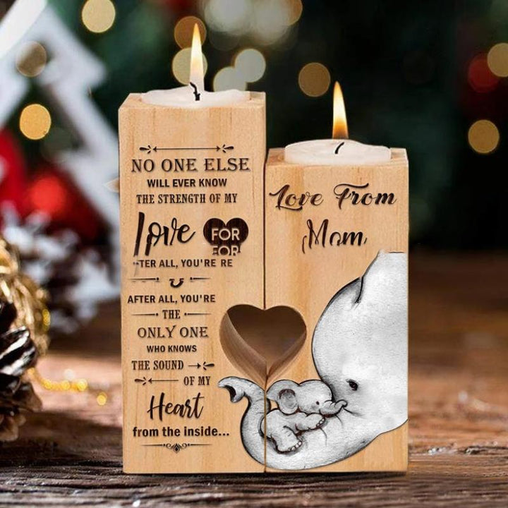 "Rustik trä-lykta med graverat budskap, stilren design. Perfekt som varm heminredningsdetalj eller tidlös gåva."