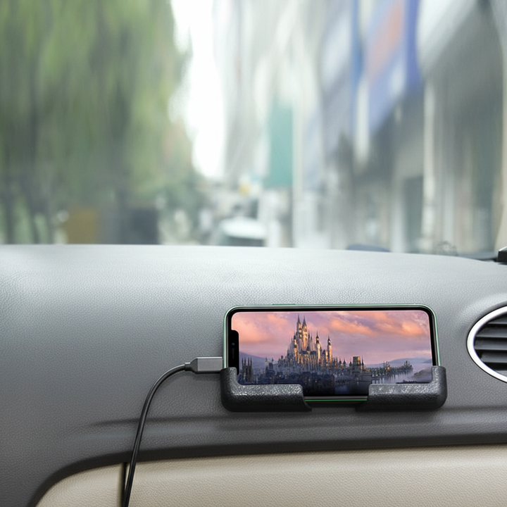 Säker biltelefonhållare för instrumentbrädan, AutoGrip. Universell mobilhållare för handsfree-körning i bilen.