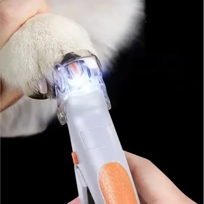 Giljotinmodell LED-klotång för säker kloklippning av hund, katt och smådjur. Inbyggd belysning och förstoring.