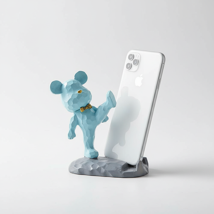 Praktisk TeddyHolder mobilhållare för telefon & surfplatta, söt design som passar alla rum.