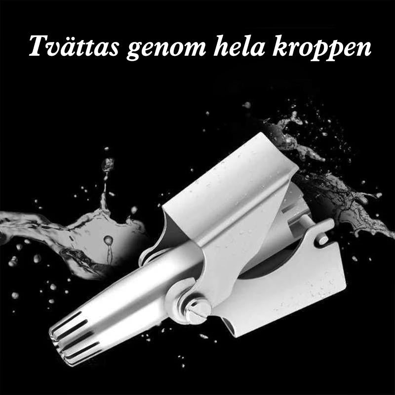 "Säker näshårtrimmer i rostfritt stål för män, lätt och portabel med precisionsblad, perfekt för daglig användning."