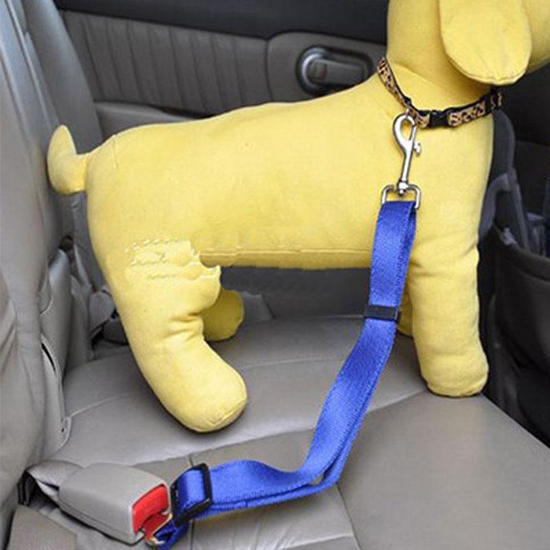 "Säkerhetsbälte för husdjur, justerbart hållbart polyester, flera färger, för trygg bilresa, 42-70 cm, bekväm passform"