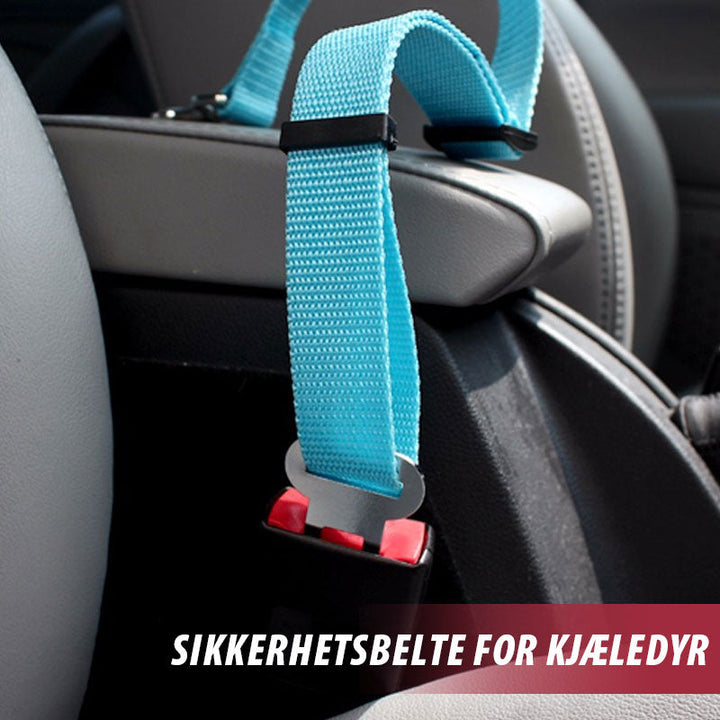 "Säkerhetsbälte för husdjur, justerbart hållbart polyester, flera färger, för trygg bilresa, 42-70 cm, bekväm passform"