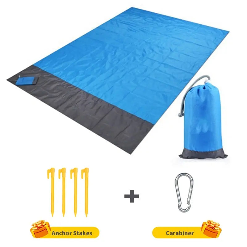 Ultimat komfort med denna mjuka sandfria strandmatta, perfekt för långa dagar i solen och avkoppling.