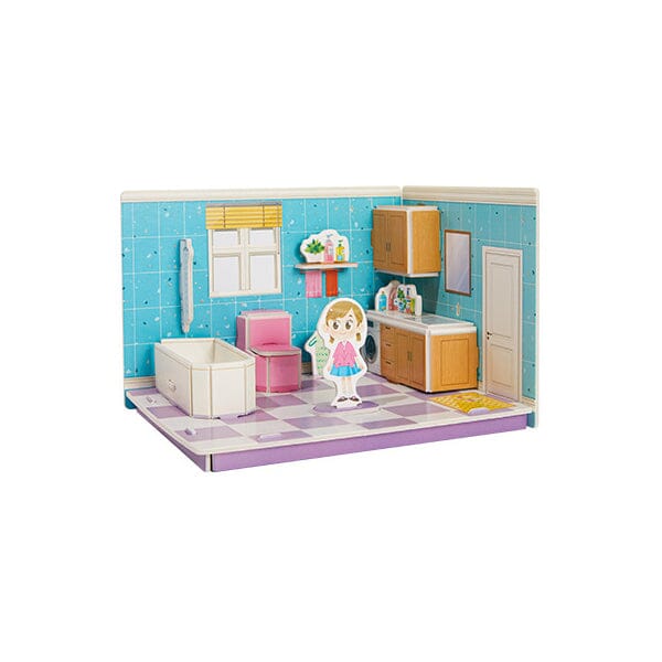 "Sank 3D stereorumspussel för barn, interaktiva leksaker, färgglada bitar, stimulerande design för fantasi och motorik"