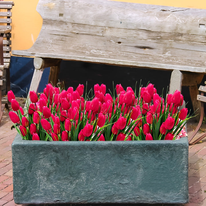 Hållbara fusktulpaner, set om 6, för varaktiga och underhållsfria blomsterarrangemang.