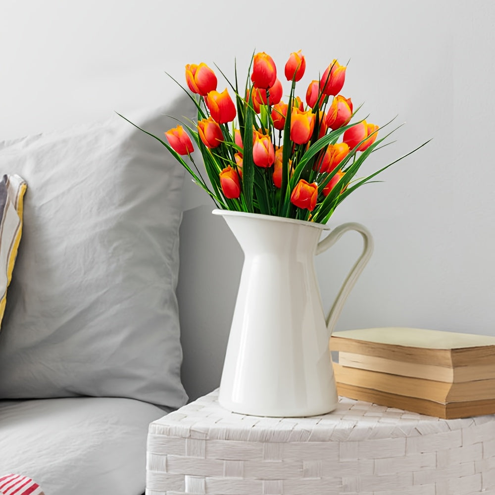 Realistiska konstblommor: 6 tulpanbuketter för stilfull heminredning och arrangemang.
