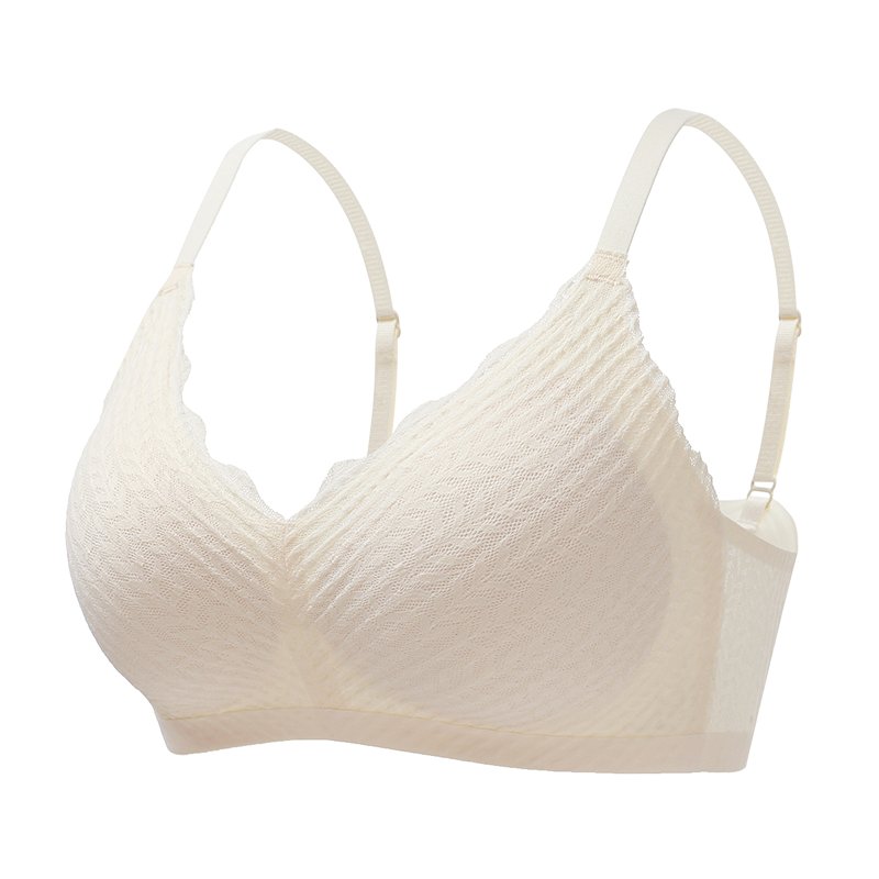 Mjuk sienna komfortbehå, bygellös bralette med lättstöd för daglig användning. Justerbar och bekväm.