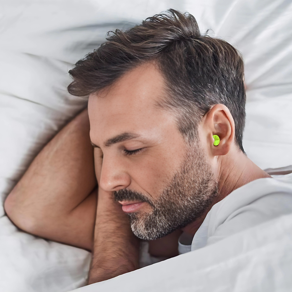Hygieniska SilentFit öronproppar i silikon, vattentäta & ljudisolerande. Skyddar öronen effektivt.