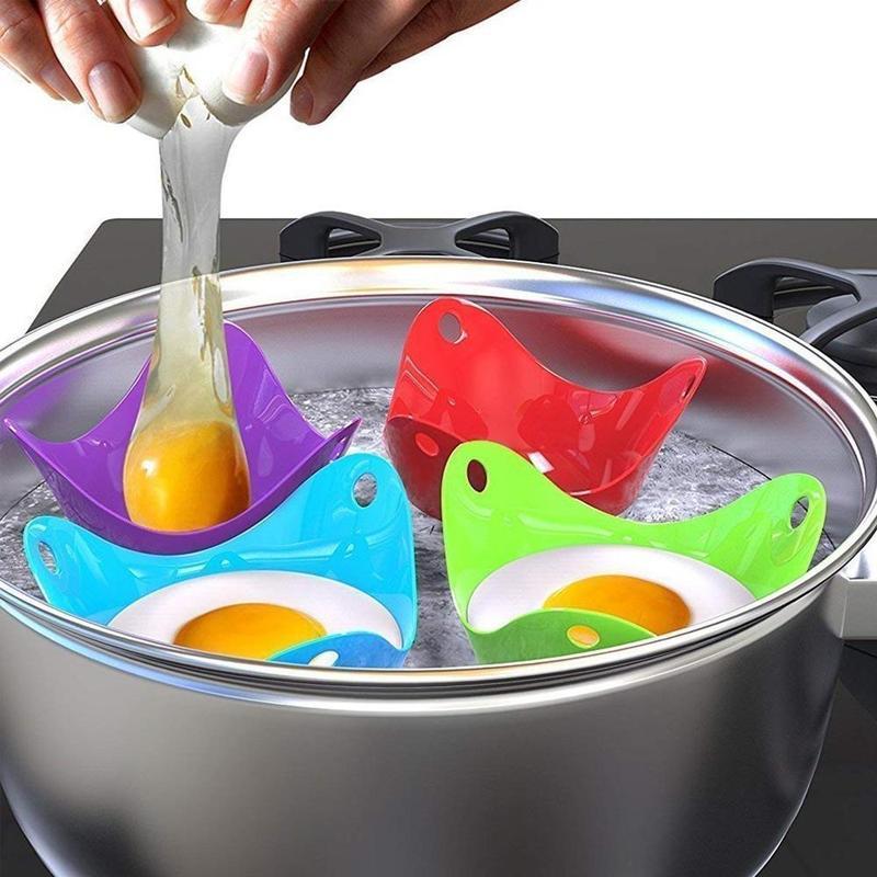 "Silikon äggform i livfulla färger, perfekt för matlagning, bakning och geléer, tål höga temperaturer, BPA-fri."