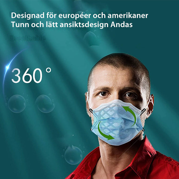 "Silikon ansiktsmaskhållare med 3D-design, mjuk silikon, ökat andningsutrymme, återanvändbar, bekväm för daglig användning."