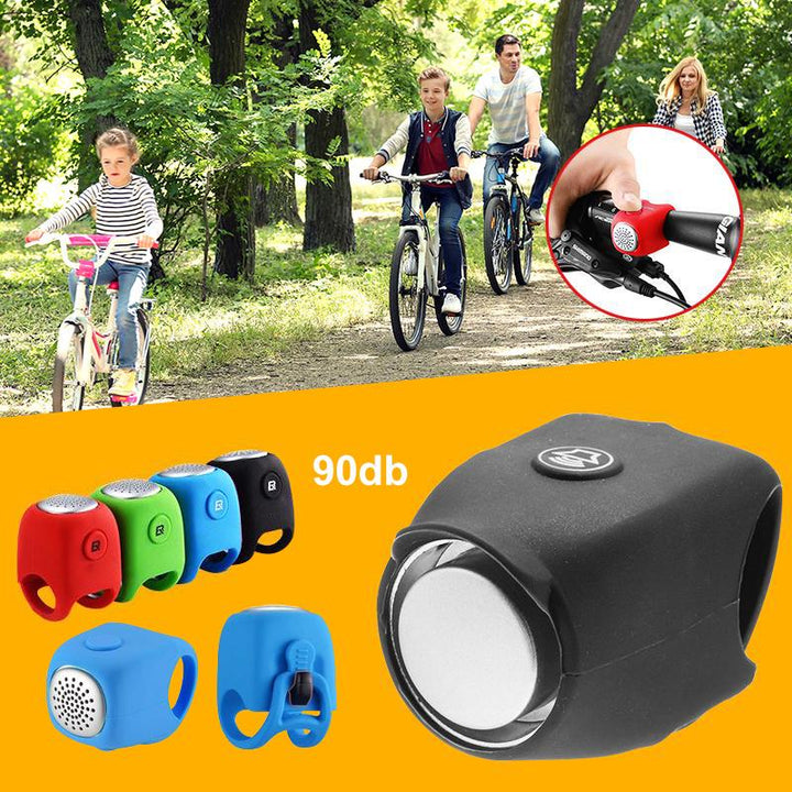 "Silikon ringklocka för cykel på styre, vattentät, lättanvänd, elastisk, modern design, finns i flera färger."