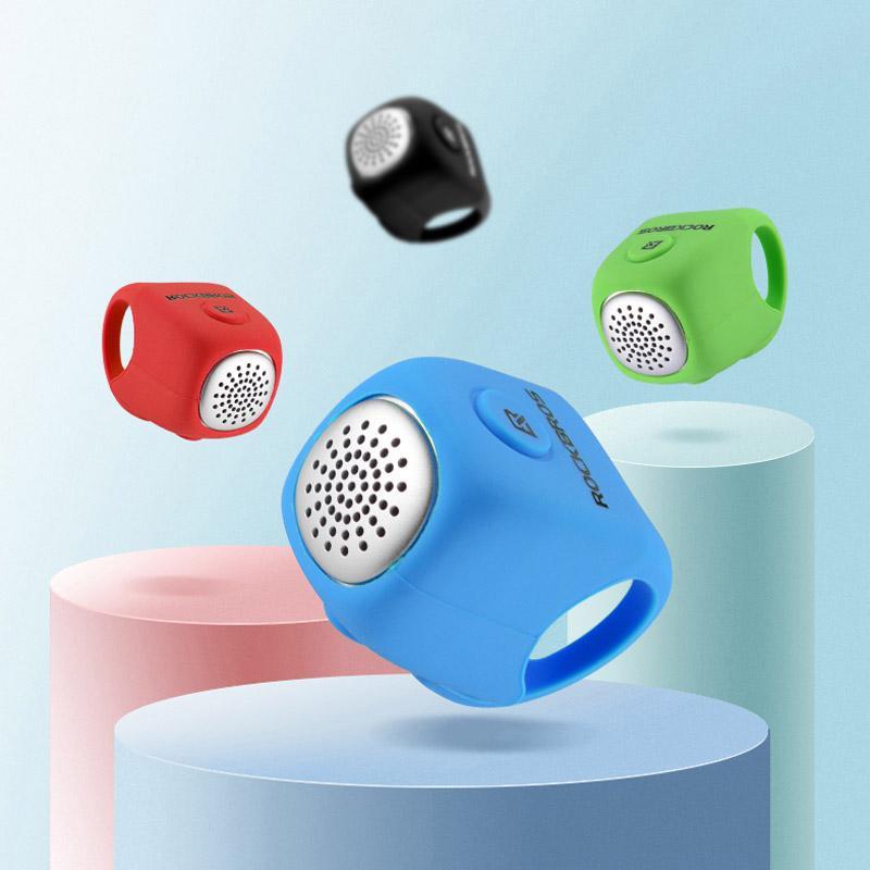 "Silikon ringklocka för cykel på styre, vattentät, lättanvänd, elastisk, modern design, finns i flera färger."