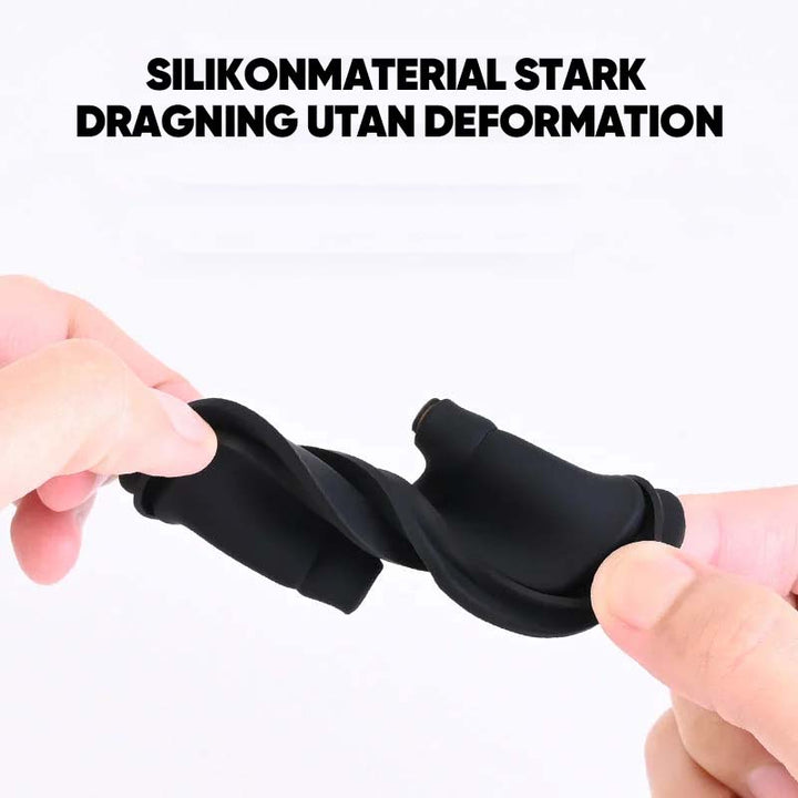 "Silikon skyddshölje för bil dörrlås i svart, minskar slitage och skyddar mot repor och rost, enkel installation."