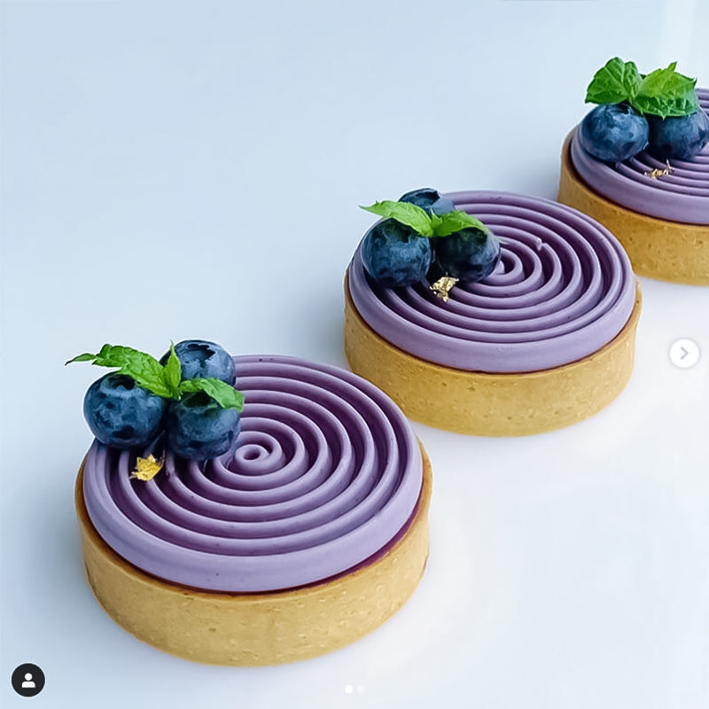 "Silikon Tourbillon Tårtform med utsmyckad design för bakverk, 20 cm form och 6 små formar för kreativa desserter"