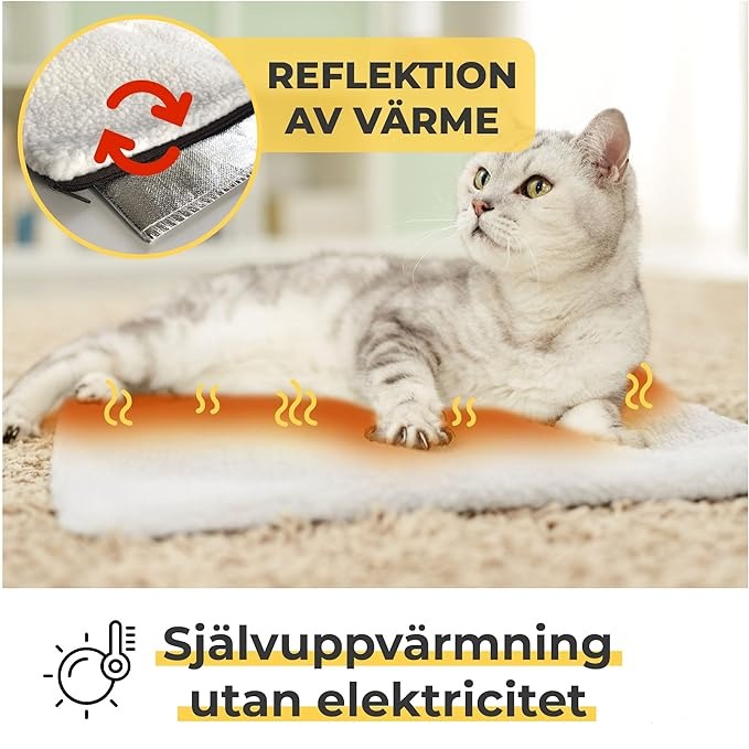 Mysig värmedyna för husdjur. Optimal värme för hundar och katter under kalla vintrar.