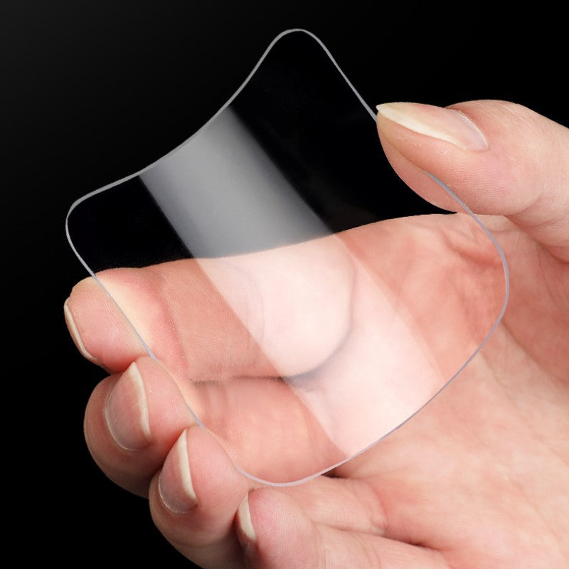 "Självhäftande dubbelsidig transparent akryltejp, stark vattentålig, på olika ytor som glas och trä."