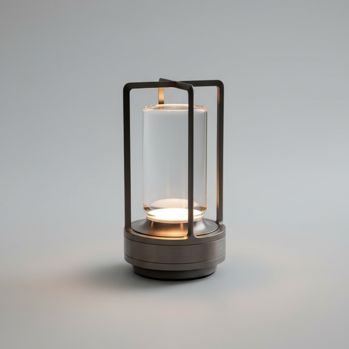 Skandinavisk trådlös LED-bordslampa. Uppladdningsbar, stilren design för modern inredning i hemmet.