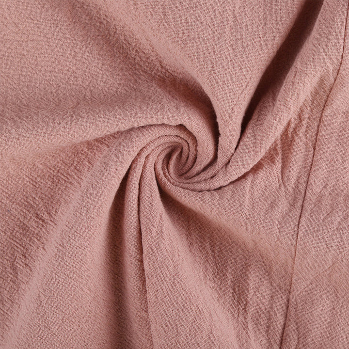 Skjortklänning med ficka i bomullsblandning, kort ärm, skjortkrage, urban casual-stil, vit, rosa, svart, blå.