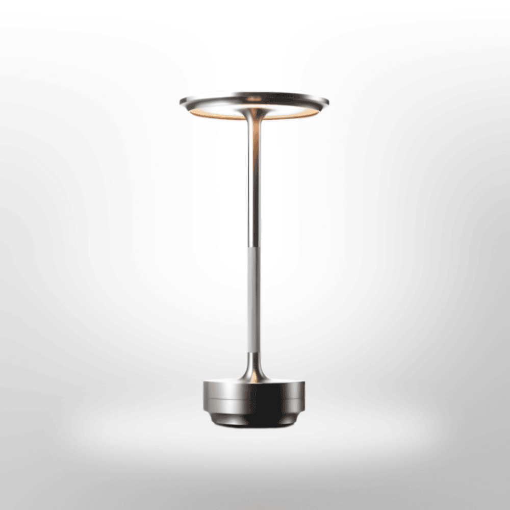Stilren bordslampa, sladdlös touchbelysning med LED för modern och funktionell inredning.