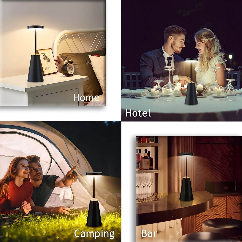 Estetisk bordslampa som skapar modern atmosfär. Perfekt som nattlampa eller accentbelysning.