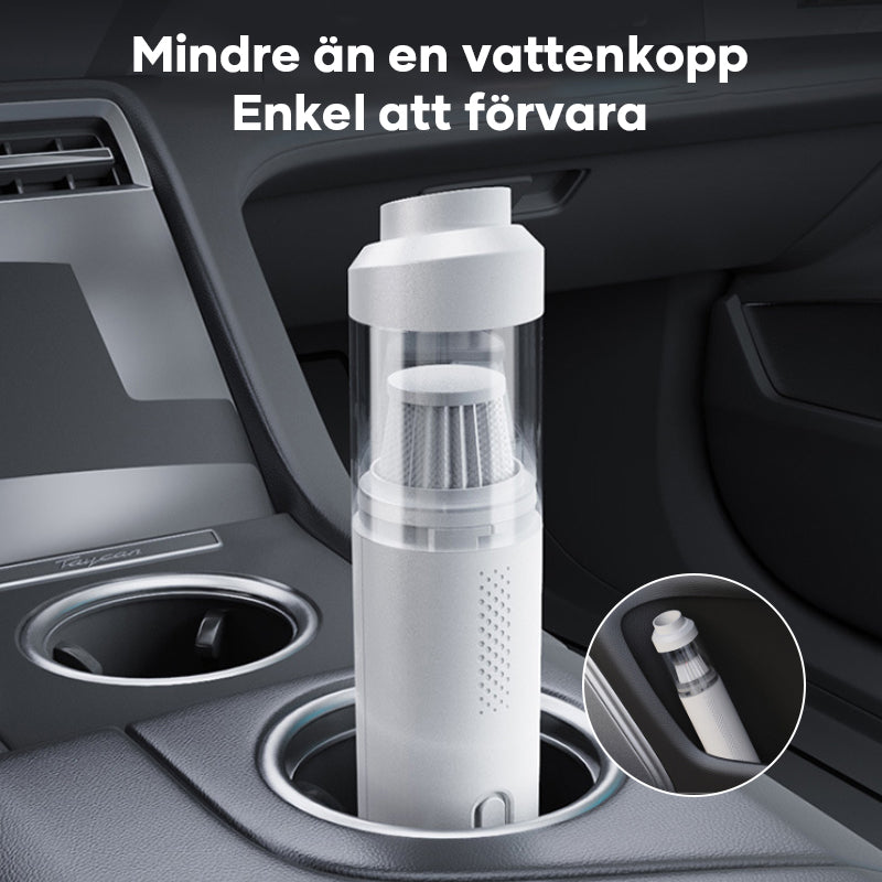 "Sladdlös mini bildammsugare, lätt och kompakt, för effektiv bilrengöring med kraftfull sugförmåga och multifunktionella verk