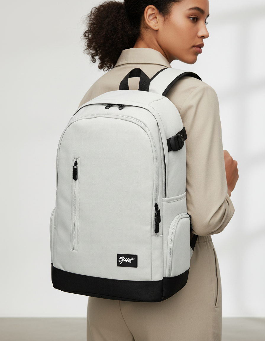 Elegant slim ryggsäck för laptop och resor. Perfekt för studenter som söker en praktisk och organiserad väska.
