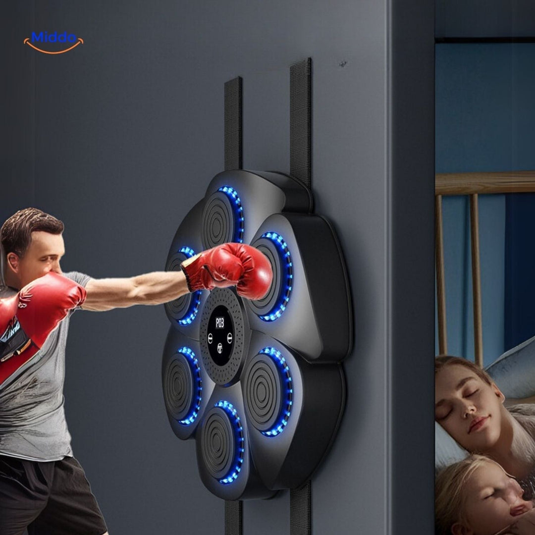 Avancerad smart boxmaskin med interaktiva program. Förbättra boxning, reflexer och kondition hemma.