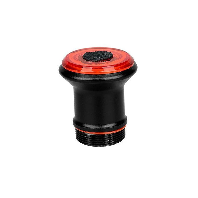 "Smart cykel bakljus med USB-laddning och bromsljus, kompakt design, aluminium, LED, säkerhet för cykling i mörker."