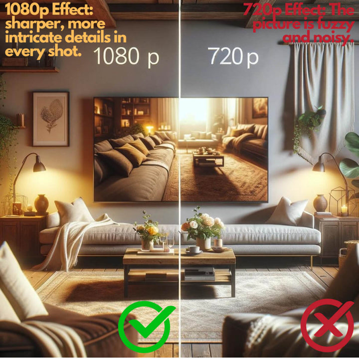 160° nattseende i denna vattentäta Smart Mini WiFi kamera 1080P, trygghet för ditt hem.