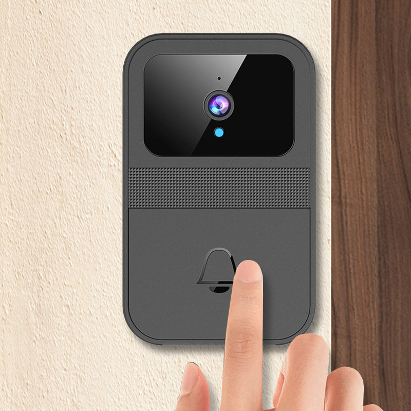 "Smart videodörrklocka med modern design, nattseende och tvåvägs audio för smart övervakning och säkerhet."