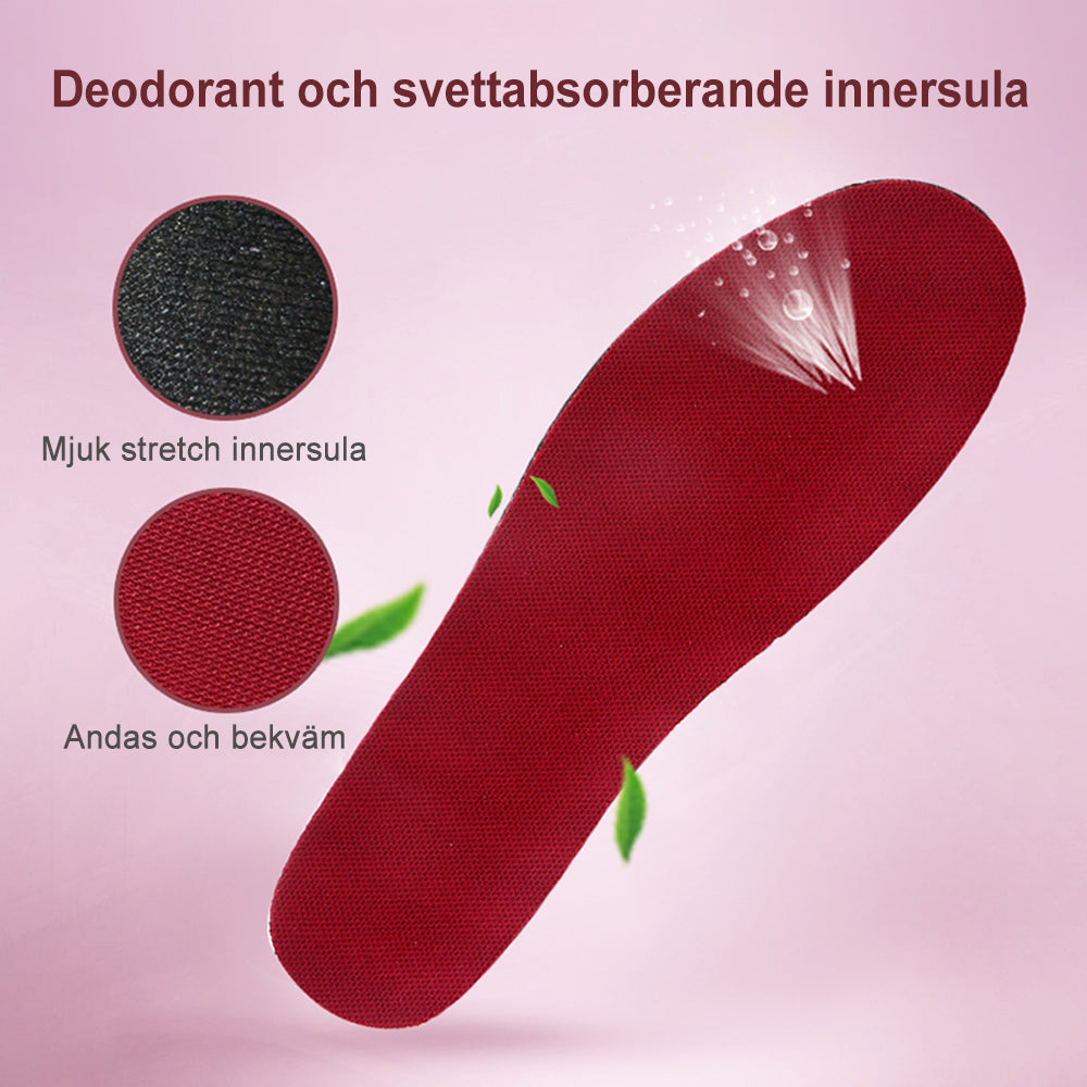 "Snabbtorkande dam promenadskor i andas mesh, grå nyans med justerbara remmar för bekväm och säker gång."