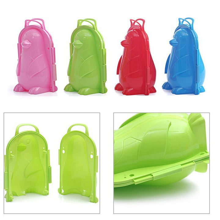 "Snö Anka Klämma för barn, färgglad och lätt plastdesign, skapar söta snöankor för lek utomhus och inomhus."