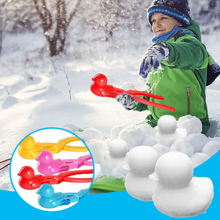 "Snö Anka Klämma för barn, färgglad och lätt plastdesign, skapar söta snöankor för lek utomhus och inomhus."