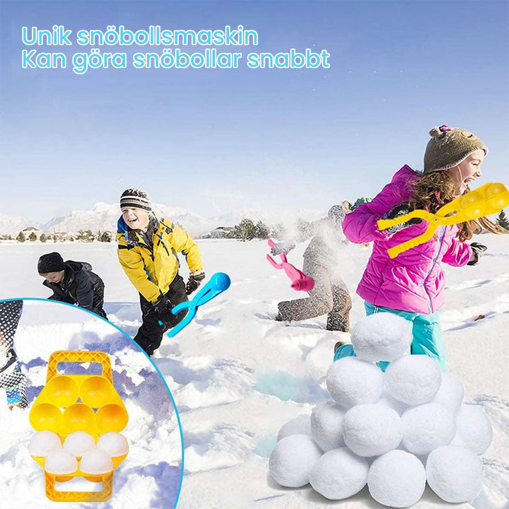"Snö Anka Klämma för barn, färgglad och lätt plastdesign, skapar söta snöankor för lek utomhus och inomhus."