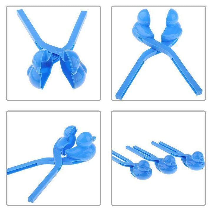 "Snö Anka Klämma för barn, färgglad och lätt plastdesign, skapar söta snöankor för lek utomhus och inomhus."