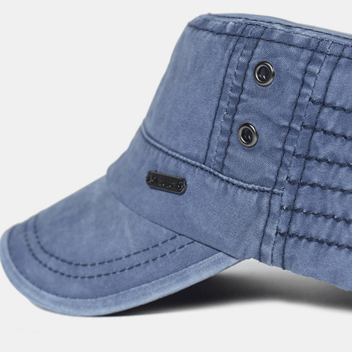 Justerbar militärkeps för herr – Tidlös och stilren flat cap. Perfekt accessoar året runt.