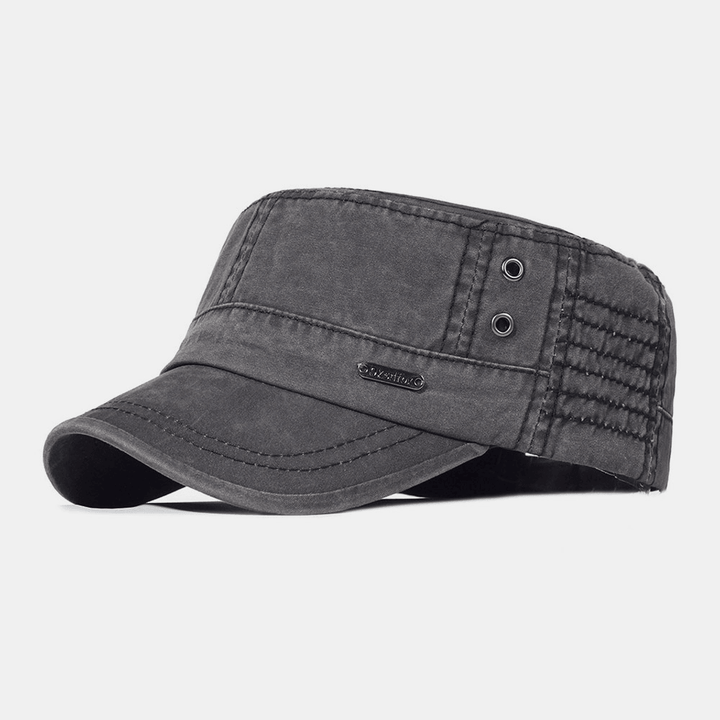 Herrkeps: Justerbar militärkeps i stilren design, bekväm passform för casual look.