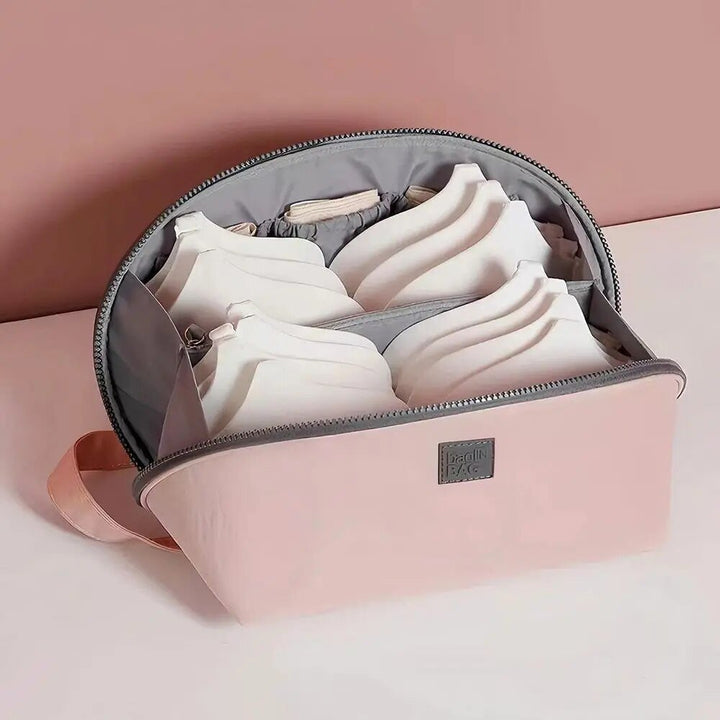 Kompakt unisex necessär med dragkedja. Smidig sminkväska och reseorganiserare för lätt packning.