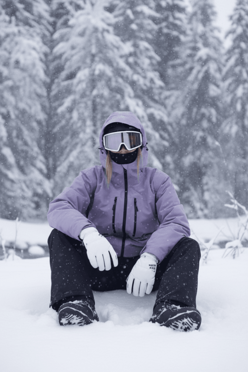 Rosa vinterjacka för snowboardåkning, unisex. Flexibel skaljacka som ger värme och rörelsefrihet i snön.